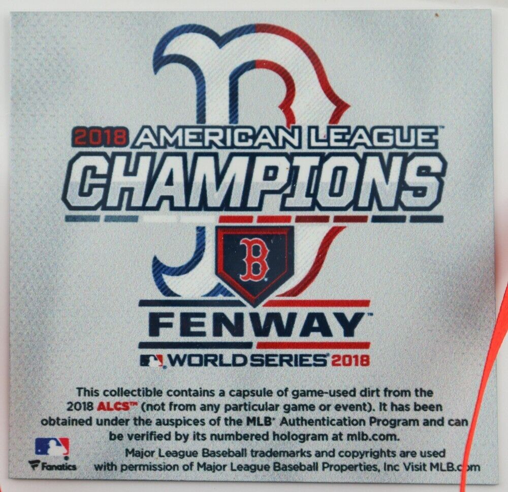 MLB Red Sox 2018 ALCS Champs Crystal Ball with Game-used Dirt Display (Fanatics)
