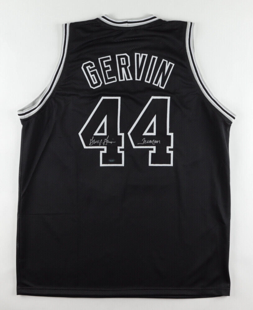 George Gervin Signed San Antonio Spurs "The Iceman" Jersey (Schwartz Sports COA)