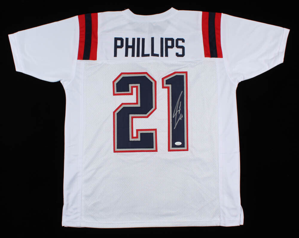 Adrian Phillips Signed New England Patriots Jersey (JSA COA) Pro Bowl Safety