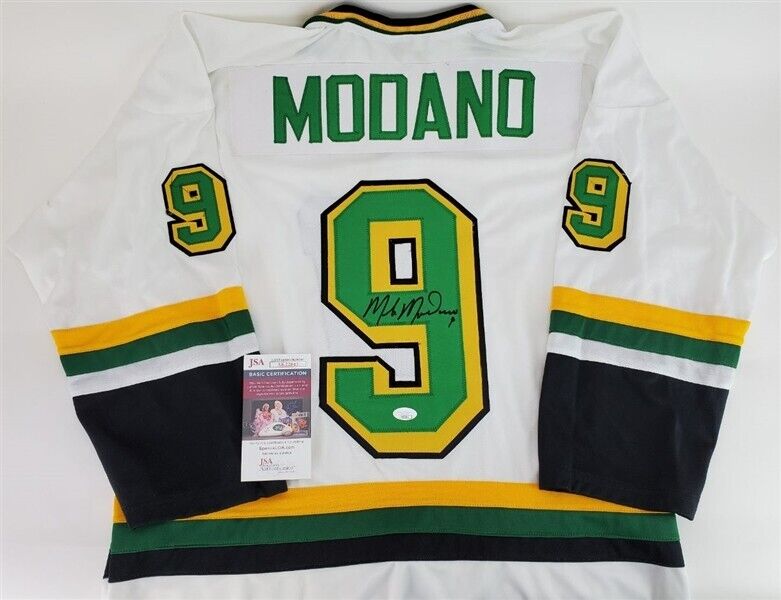 Mike Modano Signed Minnesota North Stars Jersey (JSA COA) 1988 #1 Draft Pick HOF