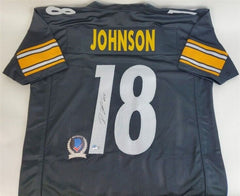 Diontae Johnson Signed Steelers Jersey (Beckett) Pittsburgh Wide Receiver