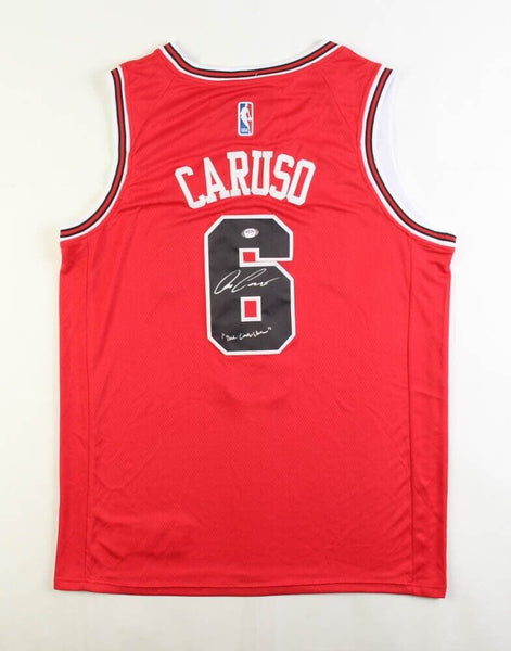 Alex Caruso Signed Chicago Bulls Jersey Inscribed The Carushow (PSA COA)
