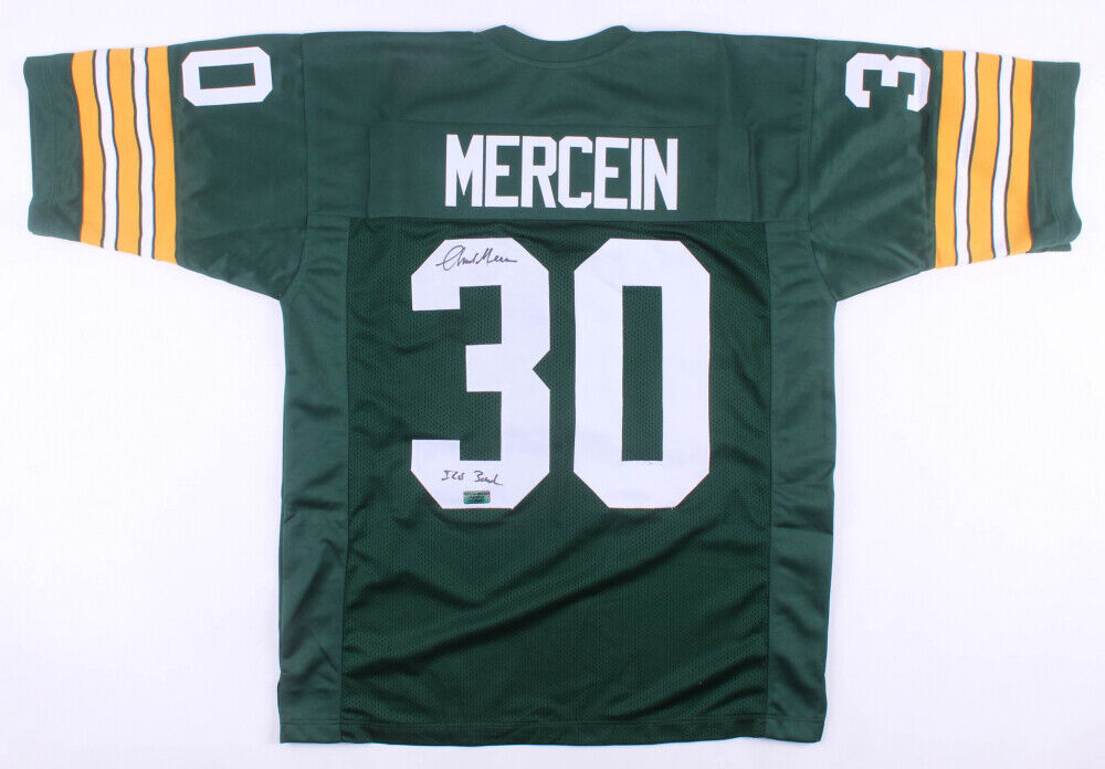 Chuck Mercein Signed Green Bay Packers Jersey Inscribed "Ice Bowl" (RSA COA)