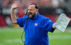 Brian Daboll Signed New York Giants Mini Helmet (Beckett) 2022, 2023 Head Coach
