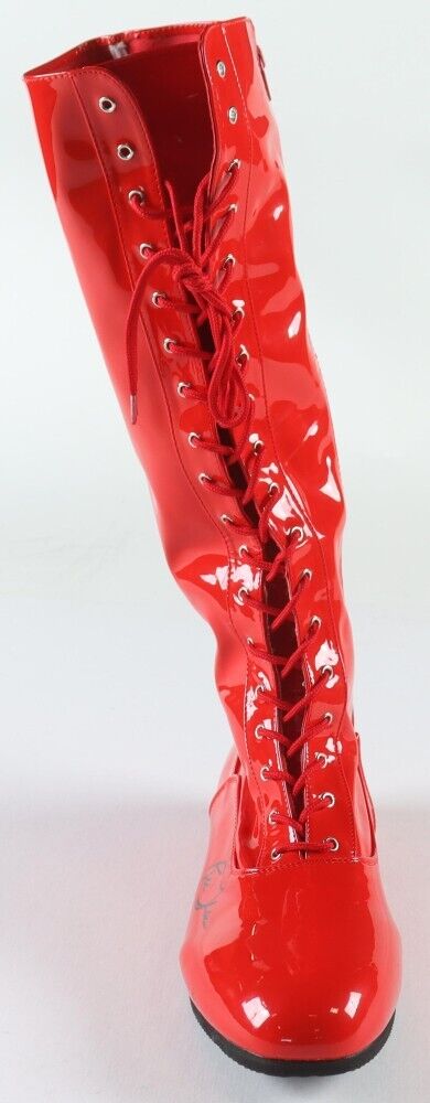 Ric Flair Signed Red Wrestling Boot (PSA) WWE 16xWorld Champion / N.W.A. HOF