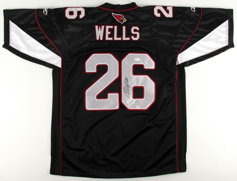 Chris "Beanie" Wells Signed Cardinals Reebok Jersey JSA Ohio State All American