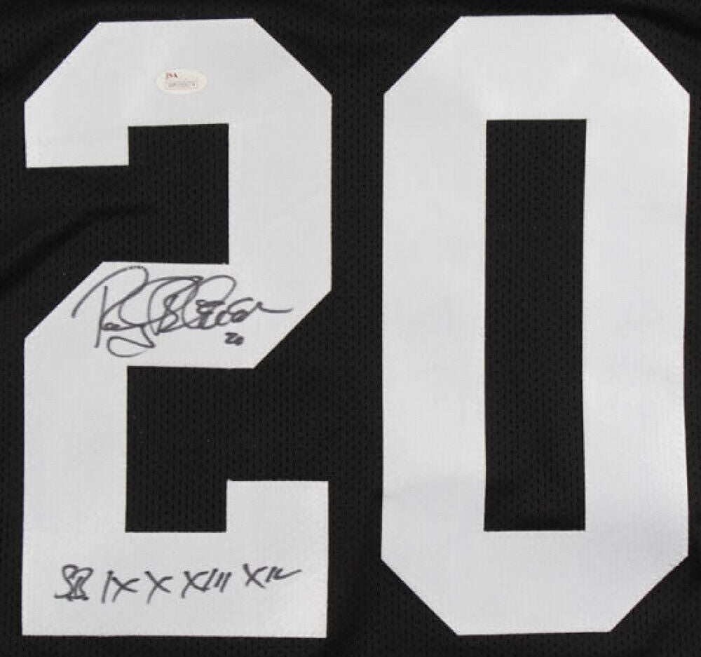 Rocky Bleier Signed Pittsburgh Steelers Jersey Inscribed "SB IX X XIII XIV" JSA