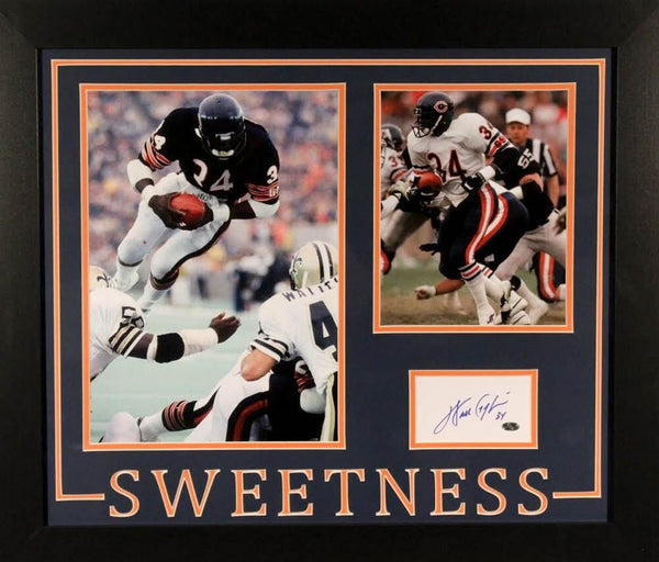 Chicago Bears Walter Payton & Jim McMahon Autographed Framed Champion  Jersey Sweetness 16,726 Beckett BAS #AB62641