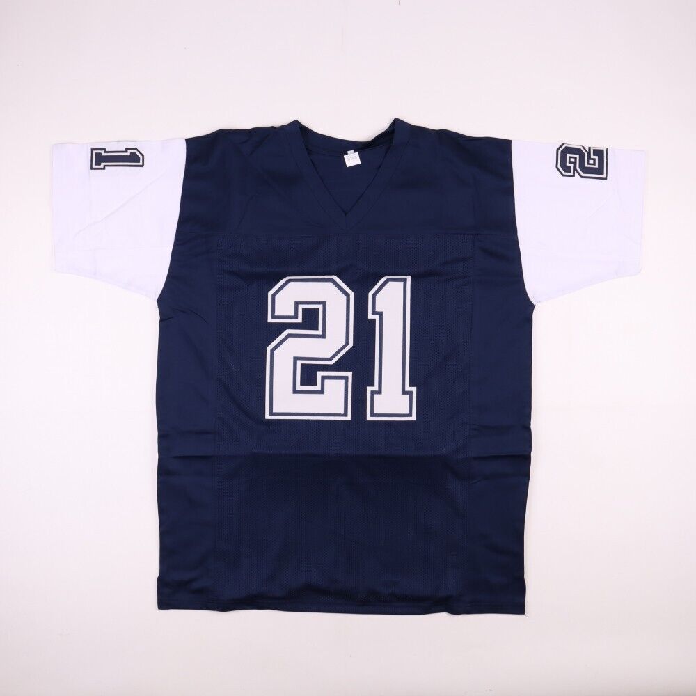 Deion Sanders Signed Dallas Cowboys Jersey (Beckett COA) 8xPro Bowl Def. Back