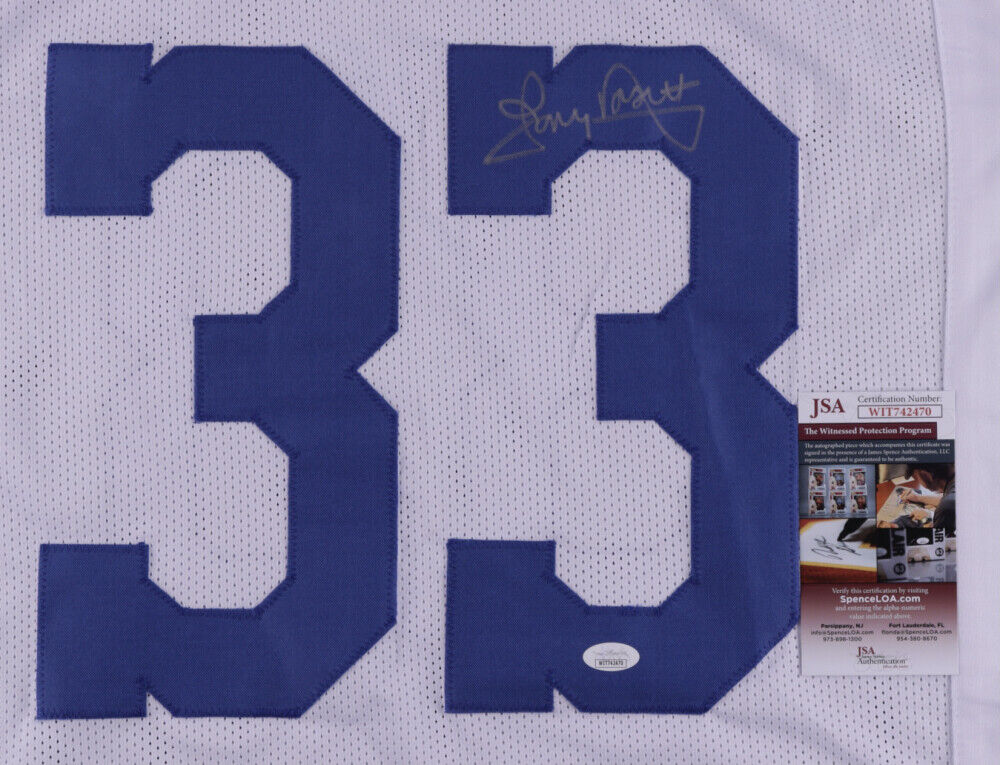 Tony Dorsett Signed Dallas Cowboys Jersey (JSA COA) 4×Pro Bowl Running Back HOF