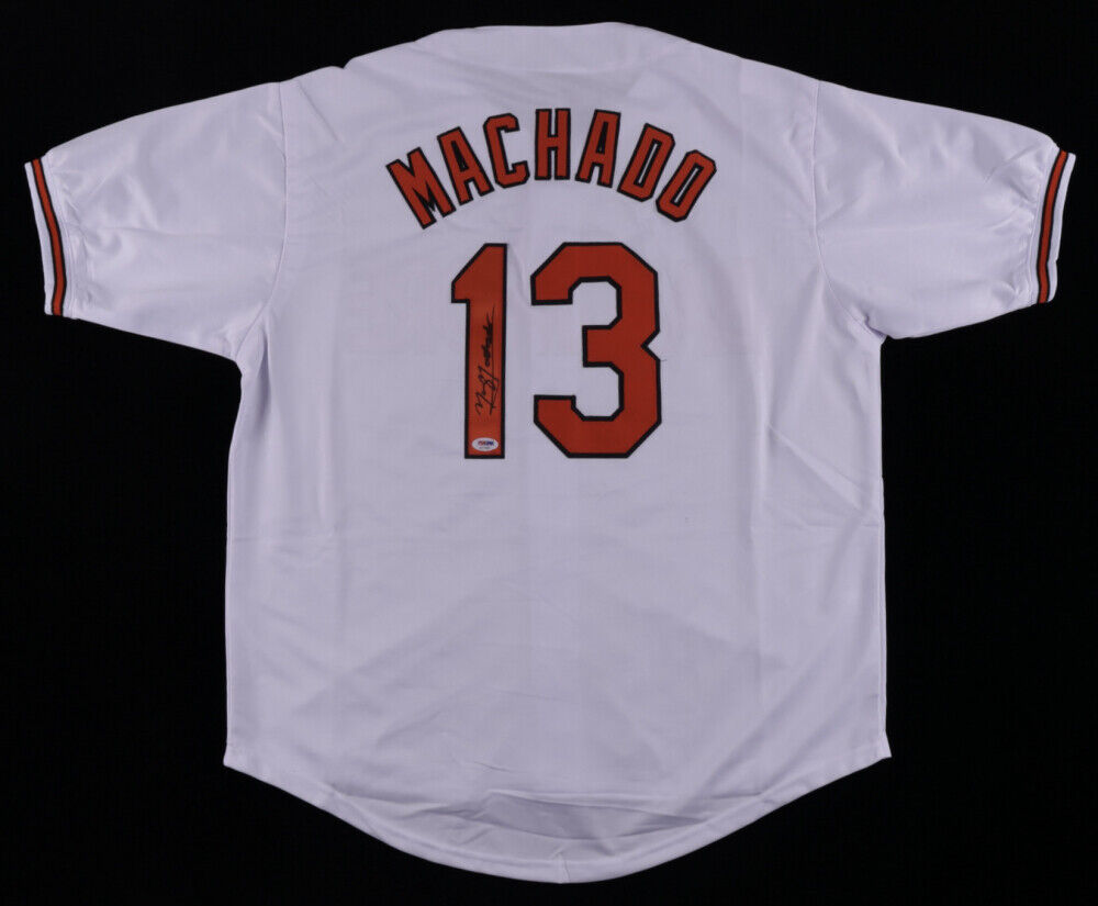 Manny Machado Signed Baltimore Orioles Jersey (PSA Hologram) 5xAll Star 3rd.Base