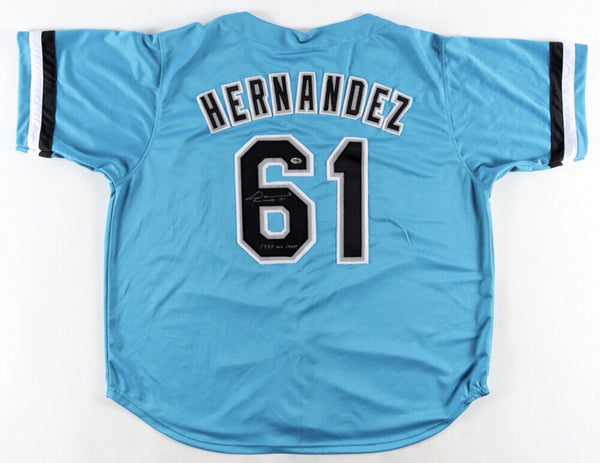 Autographed/Signed Livan Hernandez 97 WS MVP Florida Grey Baseball Jersey  PSA/DNA COA at 's Sports Collectibles Store