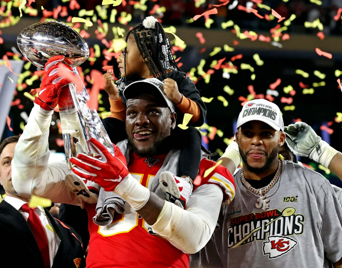 Frank Clark Signed Kansas City Chiefs Jersey "Super Bowl LIV Champ" (Beckett) LB