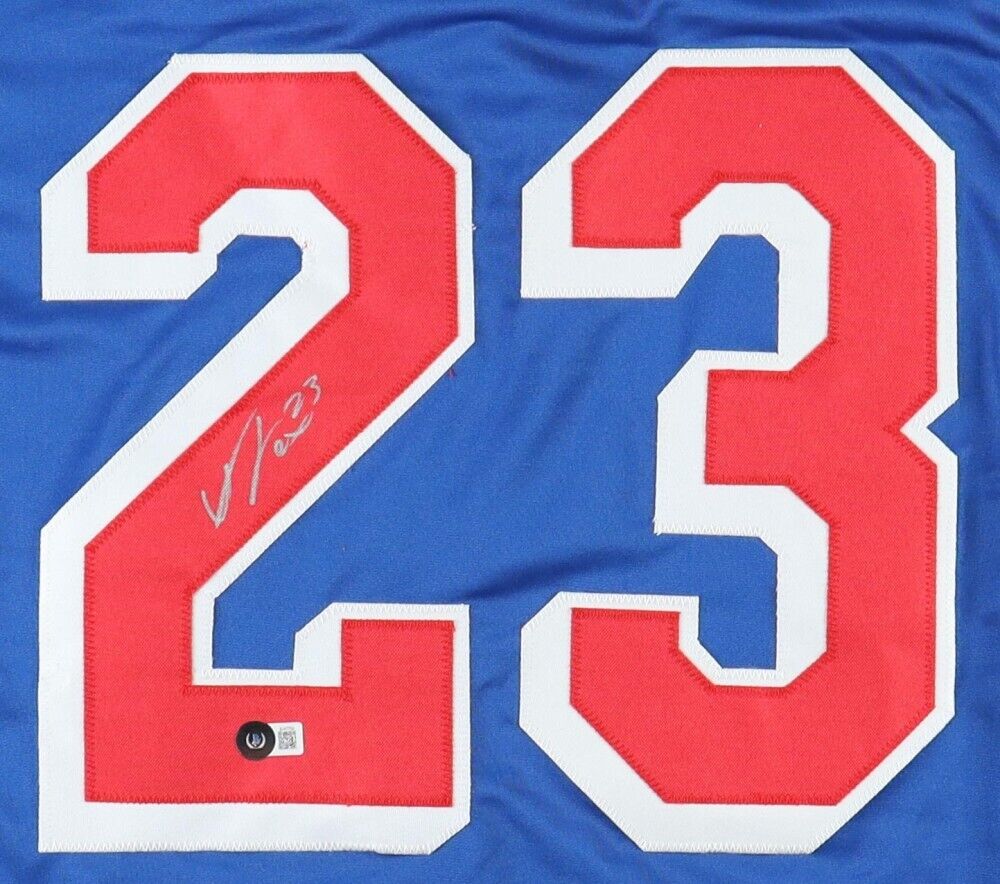 Adam Fox Signed New York Rangers Jersey (Beckett) 3xAll Star Defenseman