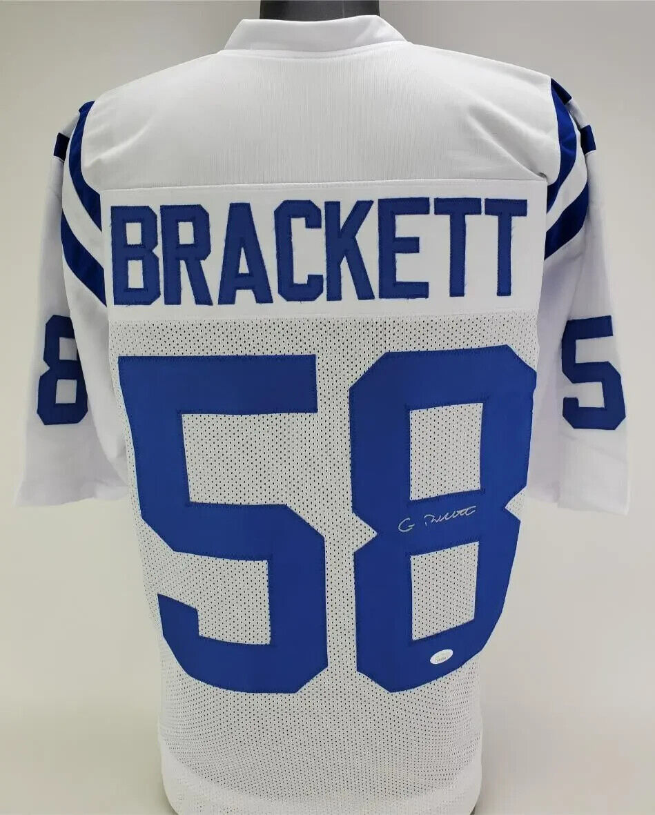 Gary Brackett Signed Indianapolis Colts Jersey (JSA COA) Super Bowl XLI Champion