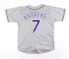 Brendan Rodgers Signed Colorado Rockies Jersey (Beckett) Gold Glove 2nd Baseman