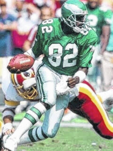 Mike Quick Signed Philadelphia Eagles Jersey (JSA COA) 5xPro Bowl Wide Receiver