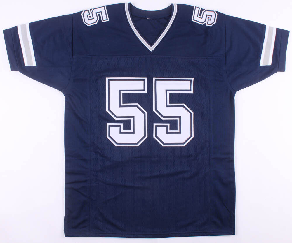 Leighton Vander Esch Signed Cowboys Jersey (Beckett) Dallas 2018 #1 Draft Pick