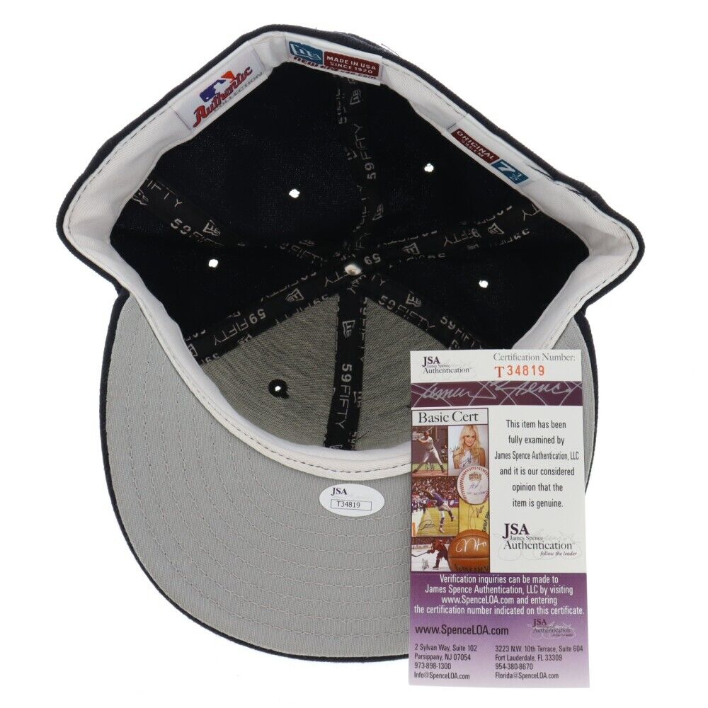 Lance Parrish Signed New Era Fitted Baseball Cap (JSA COA) 1984 Detroit Tigers