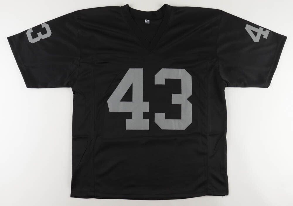 George Atkinson Signed Oakland Raiders Jersey (JSA COA) Super Bowl XI Champ DB