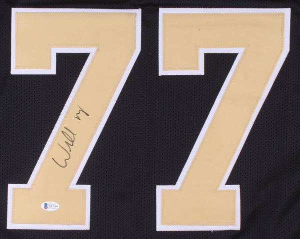 Willie Roaf Signed New Orleans Saints Black Jersey (Beckiett Holo) HOF –