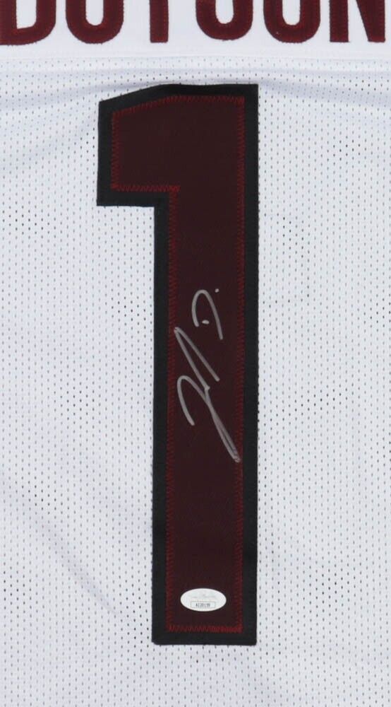 Jahan Dotson Signed Washington Commanders Jersey (JSA) 2022 1st Round Draft Pick