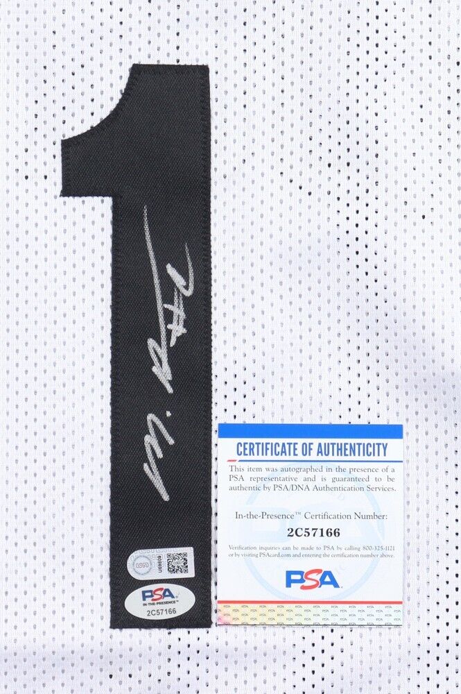 Mikal Bridges Signed Brooklyn Nets Jersey (PSA COA) 10th Overall Pick 2018 Draft
