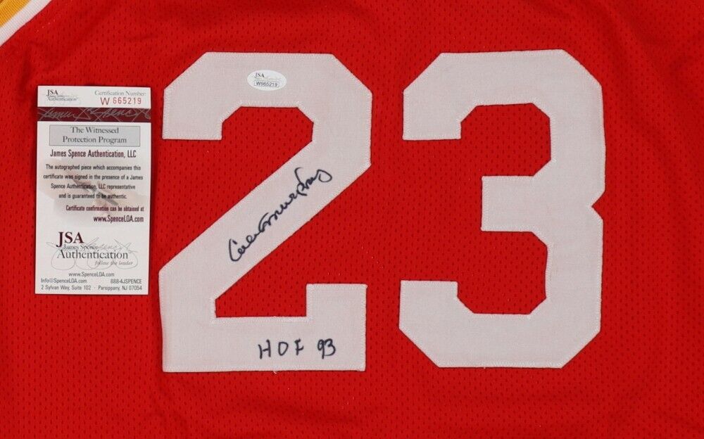 Calvin Murphy Signed Houston Rockets Career Stat Jersey (JSA COA) All Star Guard