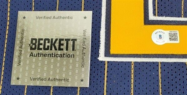 Ron Artest Signed Indiana Pacers Jersey (Beckett) 'Metta World Peace Sandiford'