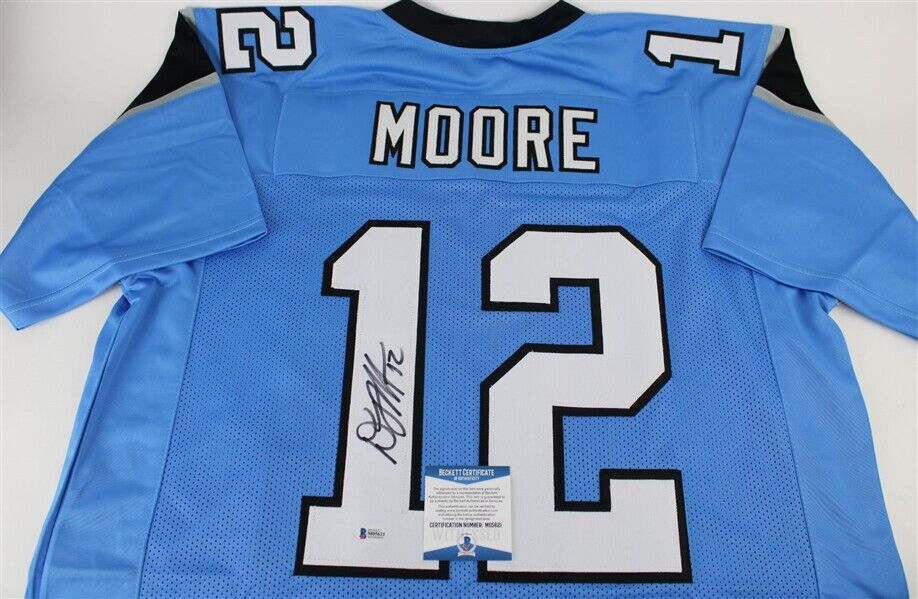D. J. Moore Signed Panthers Jersey (Beckett COA) Carolina 2018 1st Rd Draft Pick