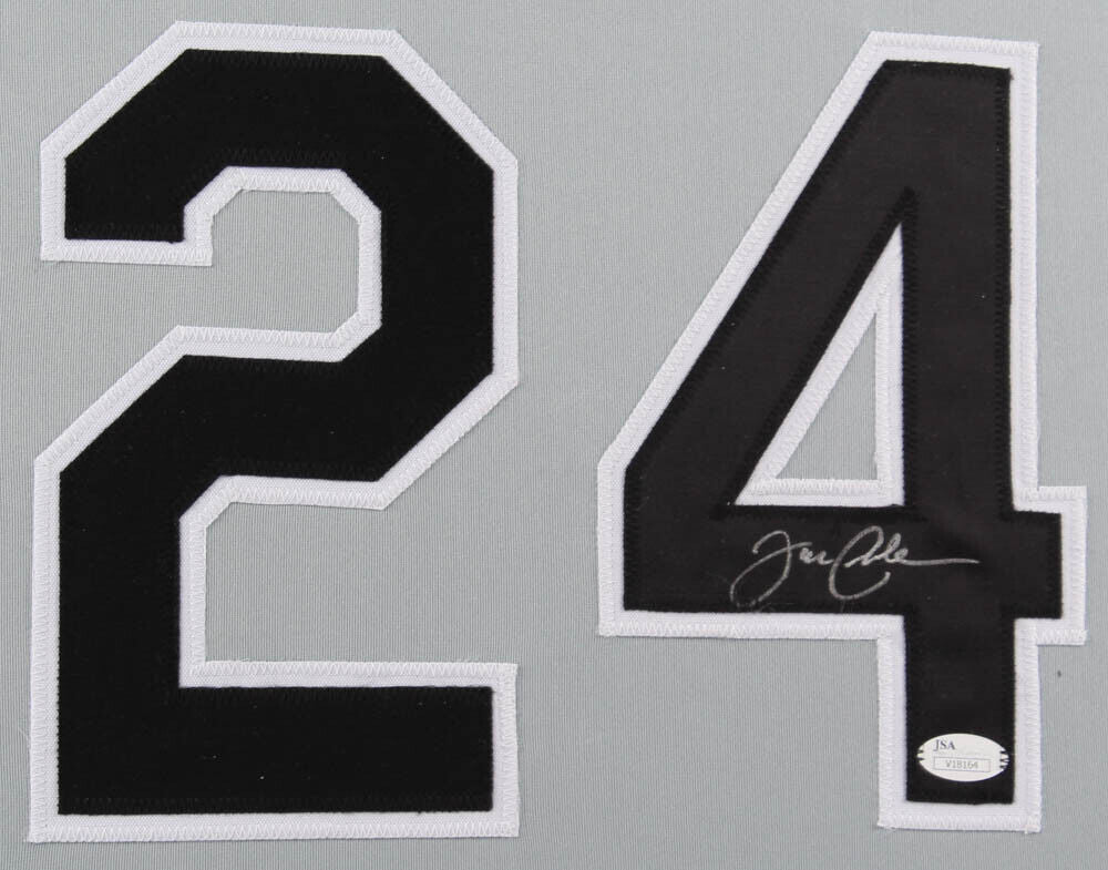 Joe Crede Signed Chicago White Sox 35x43 Framed Jersey (JSA COA)2005 World Champ