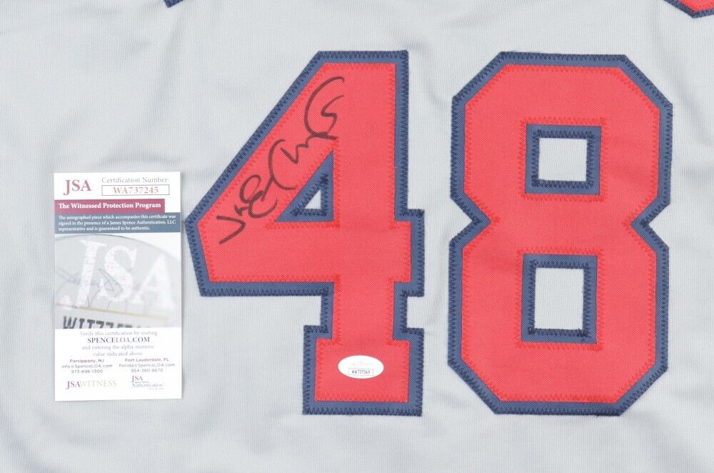 Jim Edmonds Signed Anaheim Angels Jersey (JSA COA) 2006 World Series Champion