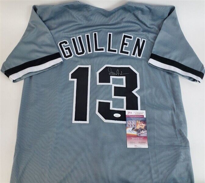 Ozzie Guillen Signed Chicago White Sox Jersey (JSA COA) 2005 World Series Champ