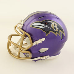 Patrick Queen Signed Baltimore Ravens Mini Helmet (JSA COA) 2020 1st Round Pk LB