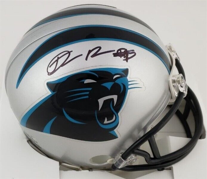Derrick Brown Signed Carolina Panthers Mini Helmet (JSA COA) Auburn Def. Tackle