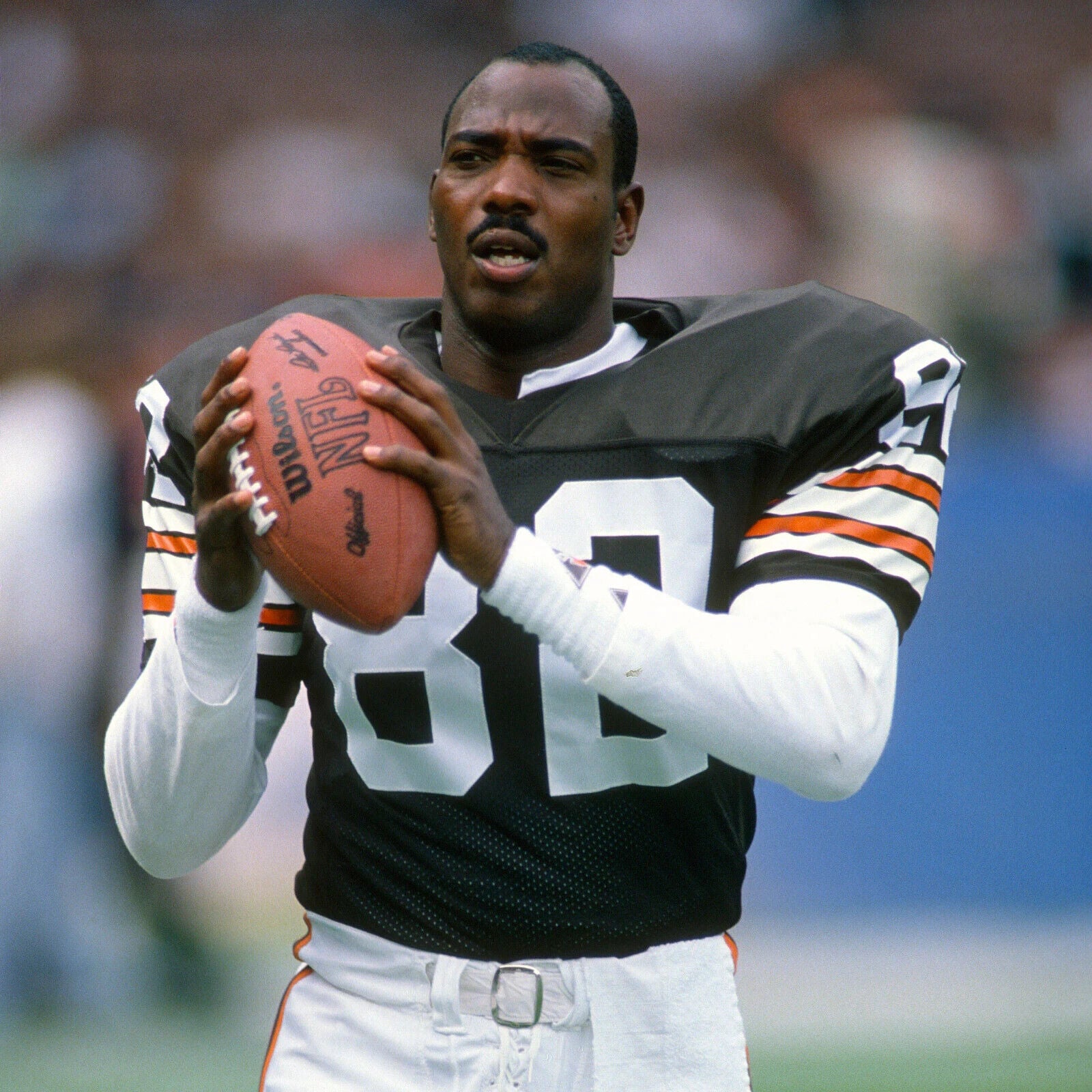 Ozzie Newsome Signed Cleveland Browns Orange Jersey (JSA COA) 3×Pro Bowl/ HOF TE