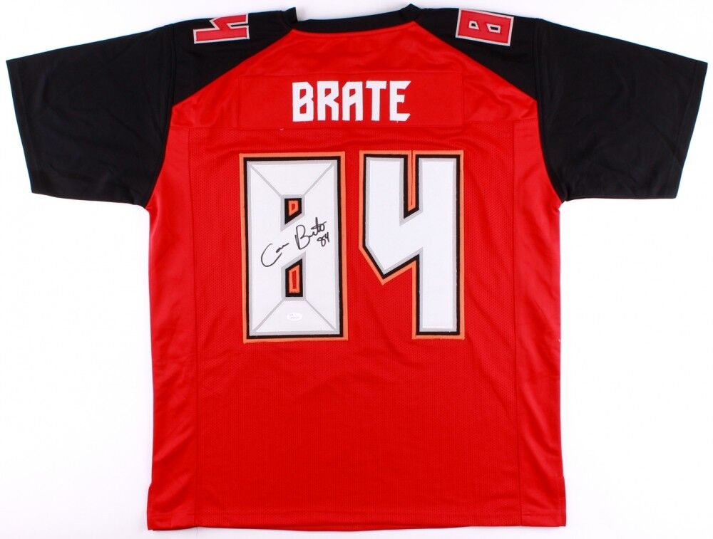 Cameron Brate Signed Buccaneers Jersey (JSA COA) "Brate Train / Tampa Bay T.E.