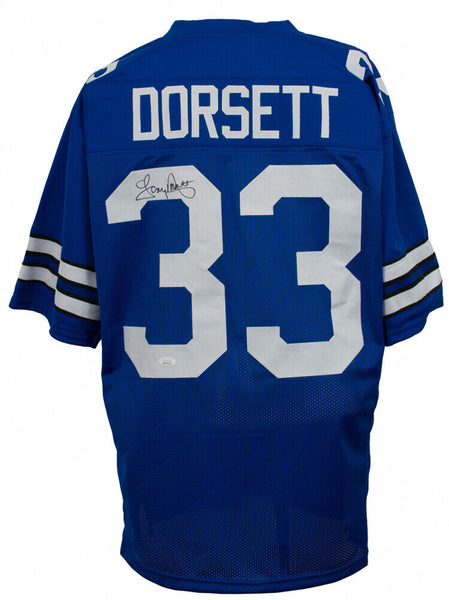 Tony Dorsett Autographed/Signed Pro Style White XL Jersey BAS