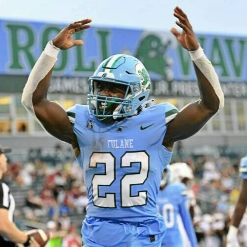 Tyjae Spears Signed Tulane Green Wave Jersey (JSA COA) Tennessee Titans R.B.