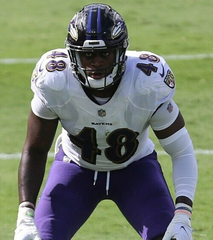 Patrick Queen Signed Baltimore Ravens Jersey (Beckett COA) Rookie Year Number 48