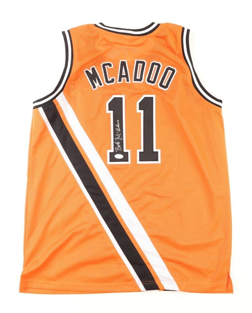 Bob McAdoo Signed Buffalo Braves Jersey (JSA COA) 1975 NBA MVP / 5xAll Star Ctr.