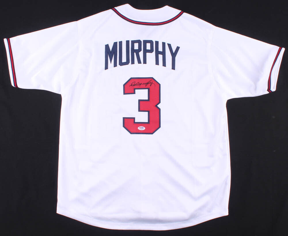 Dale Murphy Signed Atlanta Braves White Jersey (PSA COA) 2×NL MVP (1982 & 1983)