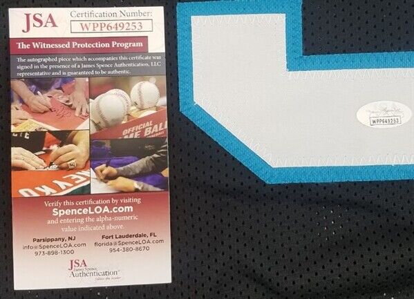 Will Grier Signed Carolina Panthers Jersey (JSA COA) Ex West Virginia Q.B.