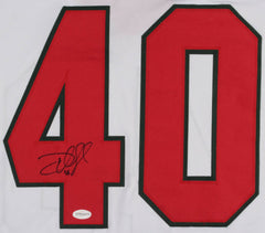 Devan Dubnyk Signed Minnesota Wild Jersey (TSE COA) 14th overall 2004 NHL Draft