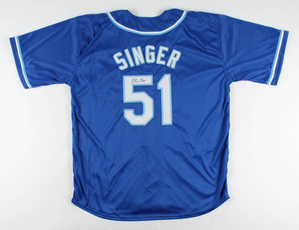 Brady Singer Signed Royals Jersey (JSA COA) Kansas City's 1st Rd Pick 2018 Draft