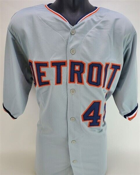 Cecil Fielder Signed Detroit Tigers Road Jersey (Beckett) 3× ll-Star 1B / DH