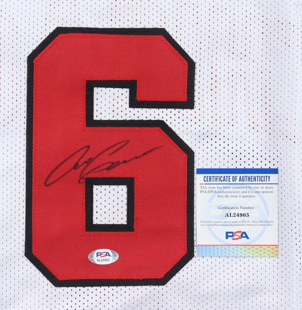Alex Caruso Signed Chicago Bulls White Jersey (PSA COA) 2020 NBA Champion Guard