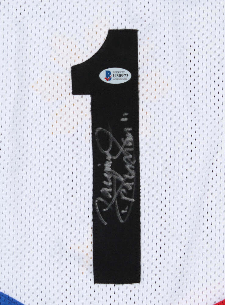 Manny Pacquiao Signed Filipino Flag Jersey Inscribed "Pacman" (Beckett Hologram)