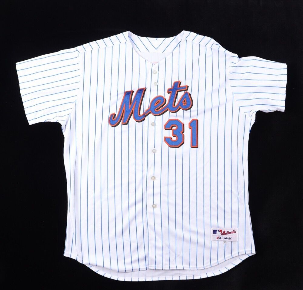 Mike Piazza Signed New York Mets Majestic Jersey (PSA & ML) 1993 Rookie of Year