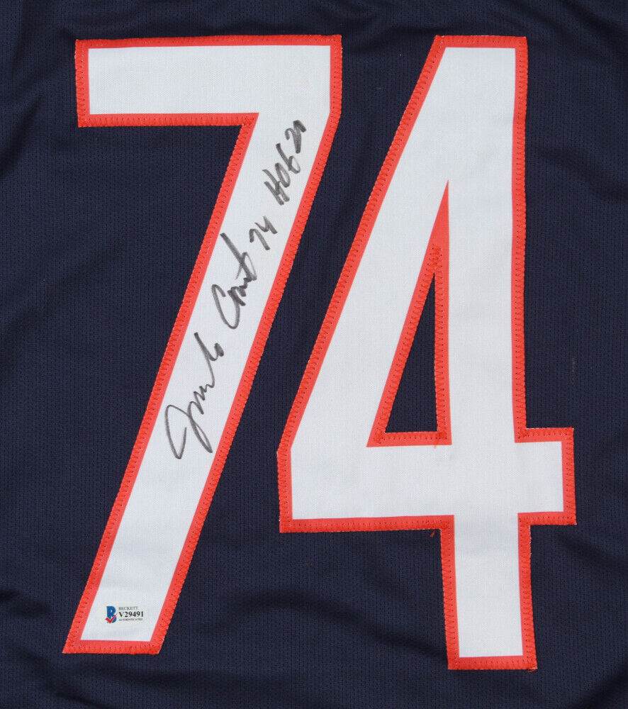 Jim Covert Signed Chicago Bears Jersey (Beckett COA) 1985 SB XX / 2xPro Bowler